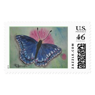 BLUE BUTTERFLY stamp