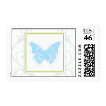 Blue Butterfly Postage Stamp