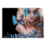 beautiful blonde diva young woman, cute magic