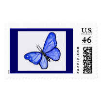 Blue Butterfly Stamp