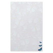 Blue butterfly stationary stationery by Elsapozu Blue butterfly stationary stationery