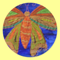 Blue Butterfly stickers