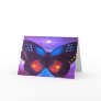Blue Butterfly Sunset Painting - Multi Greeting Cards
