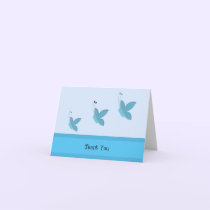 Blue Butterfly Thank You cards