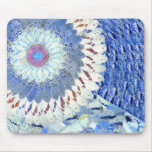 Blue Butterfly Wing Art Mousepad