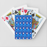 blue buttons circle spots pattern on playing cards playing cards