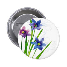 blue by you watercolor button