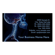 Blue C-spine customizable business card