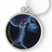 Blue C-Spine X-ray (customizable) keychains by BeckCalli Blue C-Spine X-ray (customizable) keychains