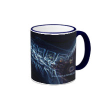 Blue C-spine X-ray (no text) mug