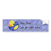Blue Ca Rubber Ducky Bumper Sticker