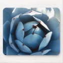 Blue Cactus Mousepad by pulsDesign Blue Cactus Mousepad