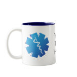 Blue caduceus medical gifts mugs