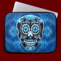 Blue Calavera Laptop Sleeve laptop sleeves
