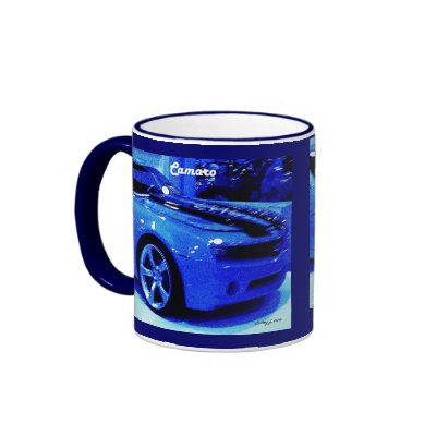 Blue Camaro Lightly Rendered Mosaic Mug ScottsJazz Design Category Art 