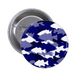 Blue Camo Bass Fishing Button