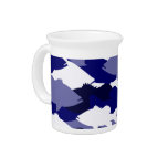 Blue Camo Bass Fishing Drink Pitchers