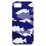 Blue Camo Bass Fishing iPhone 5 Cover