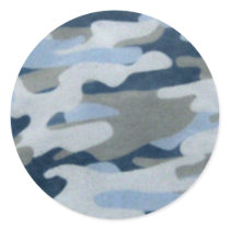Blue Camo Look Sticker stickers
