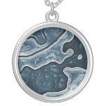 Blue Camo Necklace