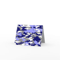 BLUE CAMO - NOTECARD