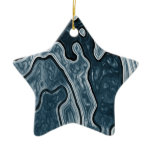 Blue Camo Ornament