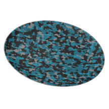 Blue Camo Plate