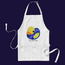Blue Camo Rubber Ducky aprons