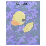 Blue Camo Rubber Ducky Letterhead Design