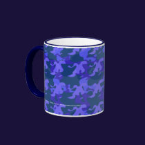 Blue Camo Rubber Ducky mugs
