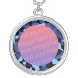 blue camoflauge photo frame custom jewelry