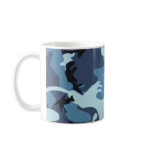 Blue Camouflage Mug