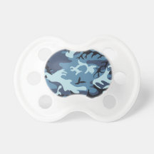 Blue Camouflage Pacifiers