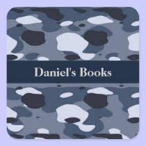 Blue Camouflage stickers