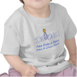 Blue Candle I'm One Customizable Baby Tshirt