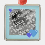 Blue Candy Hearts Ornament