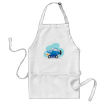 Blue car aprons