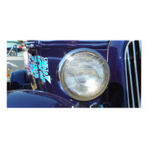Blue Car Blue Fire photo cards by sharonsphotography Blue Car Blue Fire photo cards