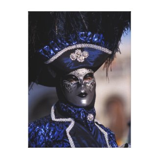 Blue Carnival Costume Canvas Print