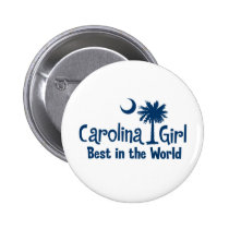 Blue Carolina Girl Best in the World buttons