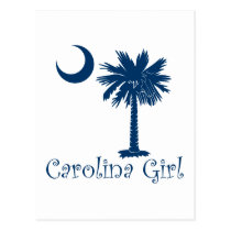 Blue Carolina Girl Palmetto postcards