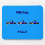 blue cars in sillouette mousepads