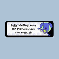 Blue Cartoon Flyball Fanatic labels