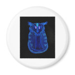 Blue Cat Fridge Magnets