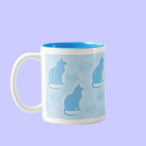 Blue Cat Mug mugs