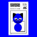 Blue Cat postage