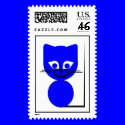 Blue Cat postage