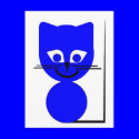 Blue Cat postcards