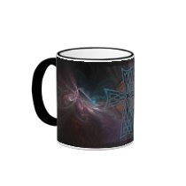 Blue Celtic Cross Mug