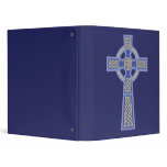 Blue Celtic Cross School Binder